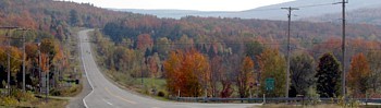 Route 269 vers le sud, entre St-Jacques-de-Leeds et Kinnear's Mills,  la jonction avec la Route 216.